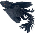 Feathered Wyvern Dragon,3D Printed Dragon, Articulated Dragon with Wings, 3D Printed Toys, Desktop Pet - Perfect for Fantasy Enthusiasts (Black)