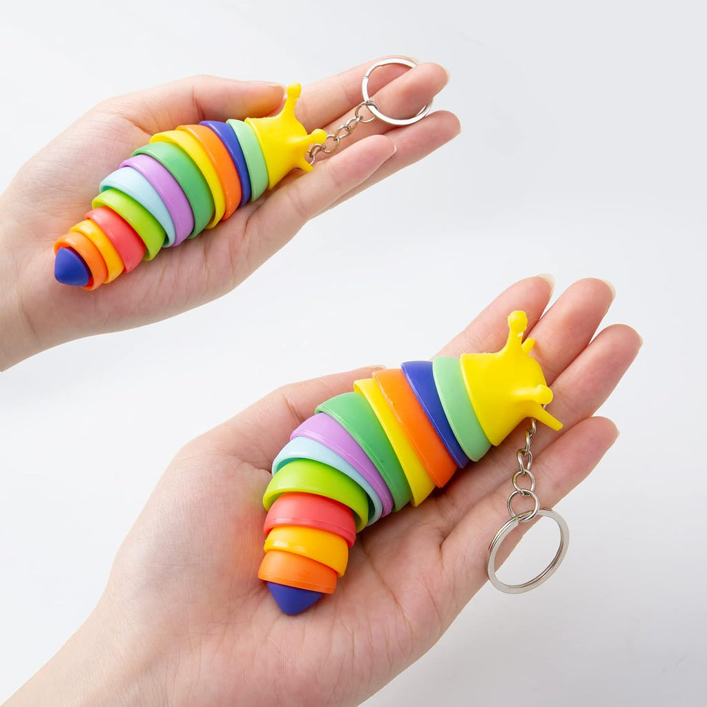 Mini Fidget Slugs held in hands